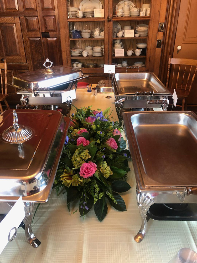 Buffet in dining room
