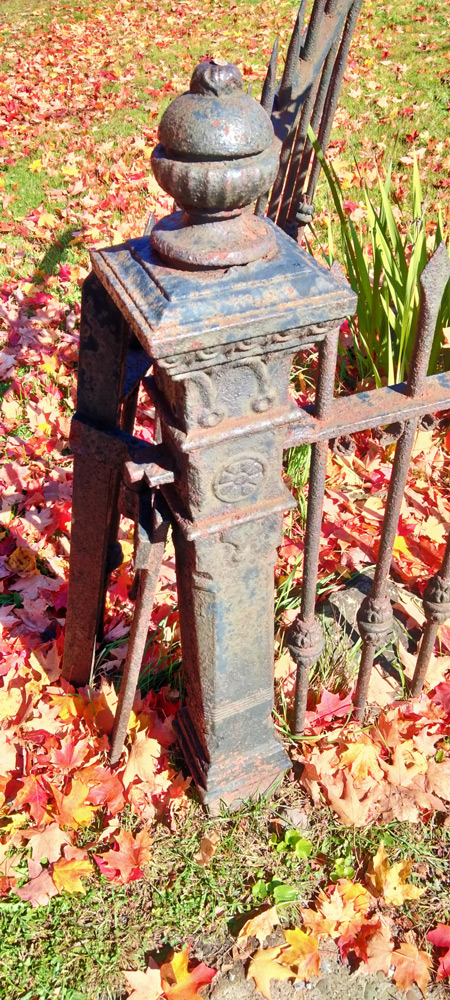 Closeup of old fench